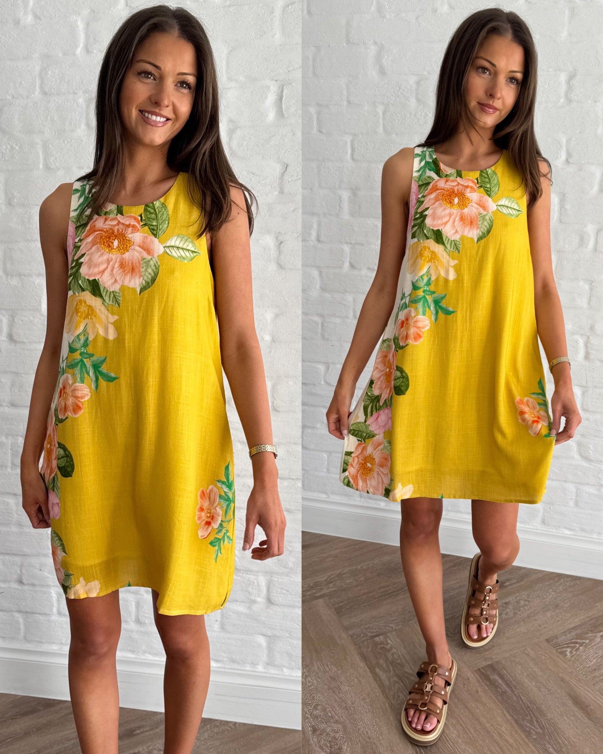 Botanical bliss swing dress