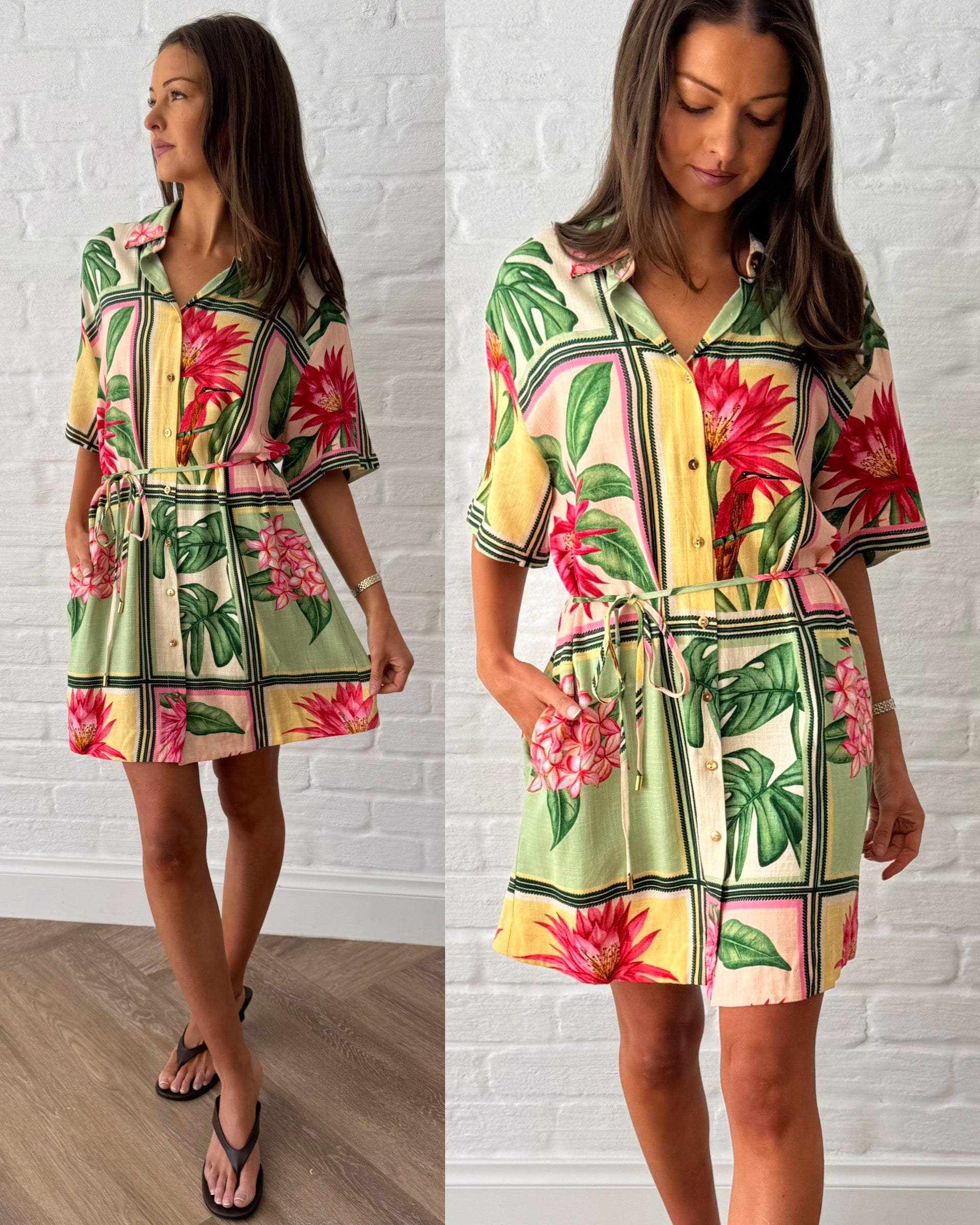 Paradise shirt dress