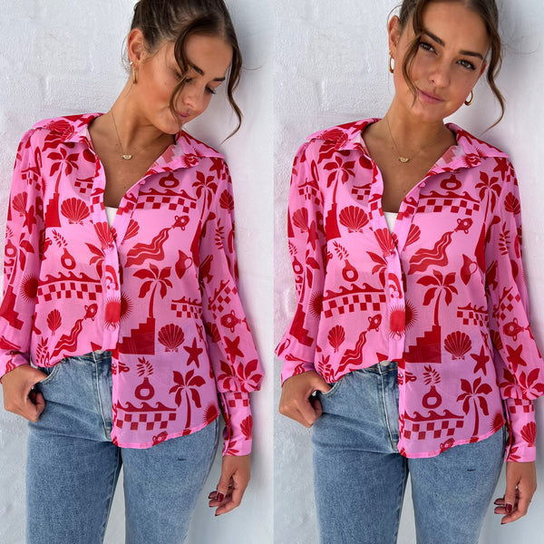 Fleetwood blouse - Cove Pink - rnayclothing