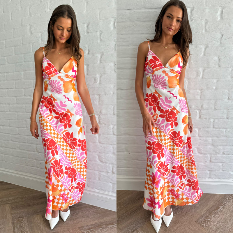 Floral sunset dress